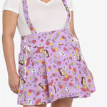 Hot Topic Disney Beauty And The Beast Roses Suspender Skirt Size 3X Photo 0