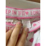 Victoria's Secret Rare VS PINK SWEET HEART PRINT “CALL ME BABY” SLEEP drawstrings PAJAMA PANTS Photo 2