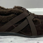 Stuart Weitzman Suede Faux Fur Sneaker Shoes Womens Size 9.5 Brown Winter Spain Photo 0