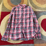 J.Crew  Perfect Fit Slim Fit Plaid Flannel Button Down Shirt Y2K Women’s Small Photo 0