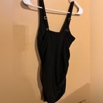 Beyond Control Womens Essentials V Neck One Piece Swim Suit Draped Size 10 NWT Black Photo 12