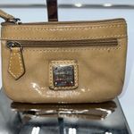 Dooney & Bourke Beige Patent Leather Coin Purse Wallet Card Holder Photo 1