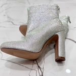 NWOT AZALEA WANG HONEY BUNCH SILVER RHINESTONE BOOTIES SIZE 7 Photo 4
