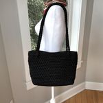Lina Black Woven Crochet Braided Strap Purse Photo 1