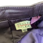 Pelle Studio Leather Pencil Skirt Purple Size 6 Photo 1