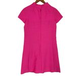 60’s Vintage Hot Pink Party Dress Cap Sleeve Bow Detail Cocktail Retro Size 8 Photo 6