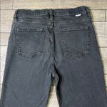 Daze Dark Gray High Rise Straight Leg Ankle Women's Jeans 99% cotton Black Size 28 Photo 3