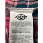 Dickies  Juniors Womens Long Sleeve Loose Fit Button-Down Shirt Pink Plaid‎ XS Photo 6