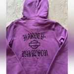 Harley Davidson Harley-Davidson Women’s Pullover Hooded‎ Sweater Knit Purple Size Small NWT Photo 5