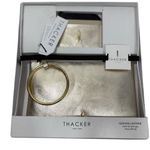 Thacker New York Golden Genuine Leather Clutch Gia Pouch & Card Case Set Gold Photo 0