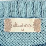 Altar'd State Knit Floral Embroidered Sleeve Crop Sweater Green and White Size M Photo 6