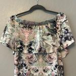 Ripe a pea in the pod maternity floral off the shoulder dress size medium White Photo 10