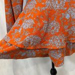 Boutique Adorable long sleeve orange and purple abstract print romper dress size medium Photo 4