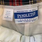 Pendleton Vintage  Plaid Bermuda Shorts Sz 6 Tartan 100% Virgin Wool Photo 2