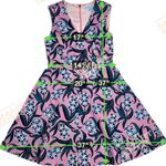 Draper James  Hyacinth Love Circle Dress Pink V-Neck FLare Skirt Barbie Size 4 Photo 6