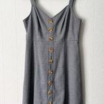 Modcloth Womens Babydoll Dress Large Empire Career Dark Academia Preppy Y2K Photo 0