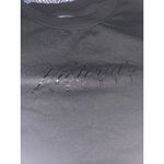 Victoria's Secret Victoria’s Secret size medium black crew neck sweatshirt pullover logo shiny Photo 2