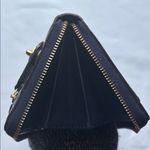 None Long Textured Wallet Navy Blue GUC Photo 9