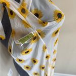 NYC NWT Sunflower Print Sheer Duster Cardigan White Size M Photo 6