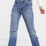 Pull & Bear Split Hem Straight Leg Jean Photo 0