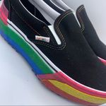 Vans unisex sprinkle platform rainbow slip on sneakers Womens 7, Mens 5.5 Photo 3