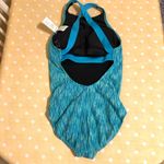 Nike  Womens Menta Rush Heather High Neck One Piece Swimsuit Sz Small Photo 9