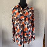 🧡Festive Autumn Pumpkin Print Button Photo 9