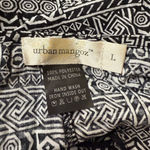 Women's Urban Mangoz Blouse, Black & White, Size Oversized L Size L Photo 5