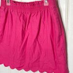 J.Crew  Linen Skirt Pink Scalloped Mini Sz 12 899 Photo 0