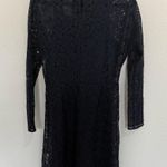 Repine Marine Navy Blue Lace Crepe Dress Maje size 4 / US XL / EU 42 NEW Photo 7