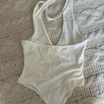 SheIn White Halter Bodysuit Photo 1