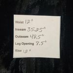 Boohoo Black Velvet Pants NWT Size 2 Tall Black Tapered Crinkle Pants Photo 1