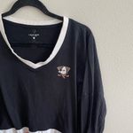 Colosseum Black and Orange V-Neck Hockey Jersey Size L Photo 1