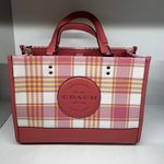 Dempsey Carryall With Garden Plaid Print And Coach Patch Coach c8201 Photo 0