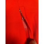 Carlisle Red Sleeveless Dress Pleated Midi Dress Zipper Pockets Size 6 Career Photo 3