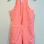 Francesca's Bright Coral / Pink Skort Romper Photo 2