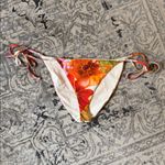 Mara Hoffman NWT  Lei String Bikini Bottom in Floral Multi Size XL Photo 4