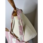 Sézane Sezane Pink Cream Stripe Tote Bag Photo 2