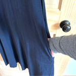 Chico's Chico’s Seamed Cotton Slub T-Shirt Dress Navy Blue. Size 4/ 0. Photo 5