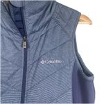 Columbia  Outdoors Blue Full Zip Quilted Fleece Vest Size M Hiking‎ Western Camp Photo 1