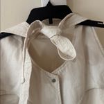 Reformation  Brittany Denim Halter Mini Dress, Size Medium, $198 Photo 8