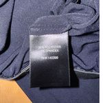 Norma Kamali Kamali Kulture X  Long Sleeve Navy Blue Crop Top Size Small Photo 2