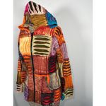 The Collection Royal Womens Zip Jacket Patchwork Colorful Hoodie Zip Boho Hippie Size undefined Photo 2