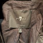 7 For All Mankind Quilted Black Leather Jacket Photo 4
