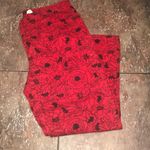 Bill Blass Vintage 90’s Bill brass red floral jeans 14 bohemian Photo 1