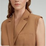 Everlane The Tencel khaki sleeveless blazer vest 10 Photo 3