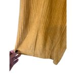 Pull & Bear  Gold Yellow Ribbed Textured Capri Cropped Pants Women Sz 4 Photo 2