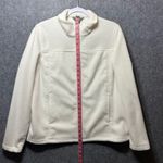 Natural Reflections Ivory Cream Fleece Jacket Sweater Full Zip Up Womens Large Photo 3