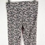 Aerie Medium Leggings Pink Gray Black Floral Abstract Print Pull On Cropped 1690 Photo 4