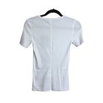 Everlane NWT  White Ribbed Short Sleeve Crew Neck Fitted T-Shirt S Photo 2